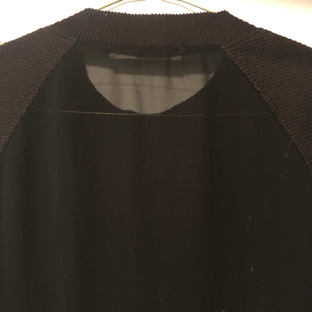 BCBGeneration Black Mesh Ribbed Sweater - Picture 5 of 5